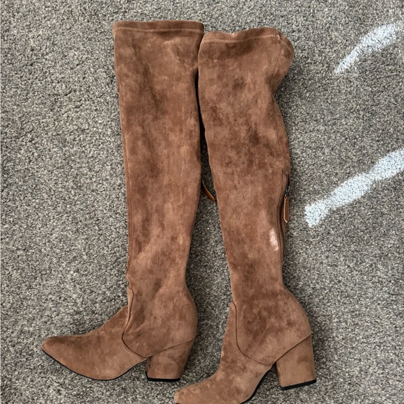 Brown Over The Knee Boots - Picture 1 of 8